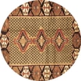 thumbnail image 1 of Ahgly Company Indoor Round Persian Brown Traditional Area Rugs, 4' Round, 1 of 4