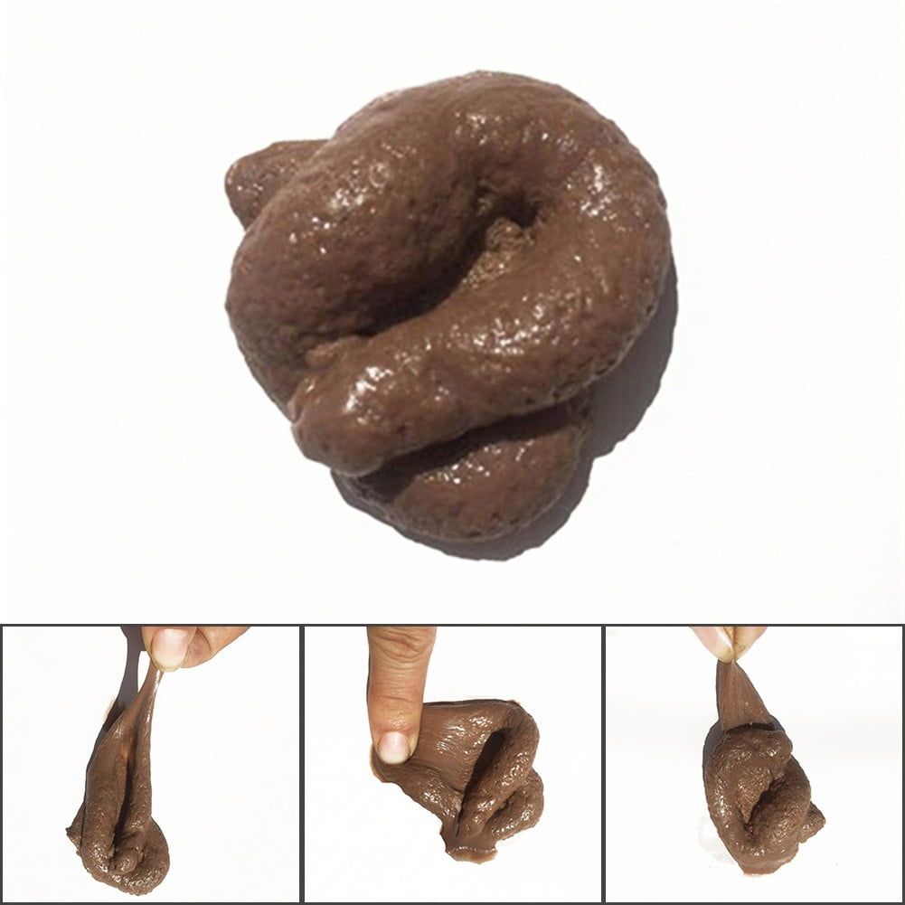 Soft and Sticky Rubber Fake Poo Realistic Poop Turd Novelty Practical Joke Dog 
