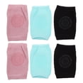 thumbnail image 1 of EeaseMX 3 pares de rodilleras para gatear para bebés, unisex, para niños pequeños, protectores de rodillas y codos, 1 of 8