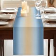 Blue Ombre Table Runner 120 Inches Long,Modern Yellow Gradient ...
