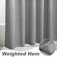 thumbnail image 4 of Inosoo Gray Ombre Fabric Shower Curtain, 72 x 78 Inch Long Thick Gray Gradual Cloth Shower curtains for Bathroom, Water Repellent, 4 of 11