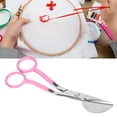 thumbnail image 1 of Duckbill Scissors, Stainless Steel Blades Multipurpose 6 Inch Duckbill Applique Scissors  for Tailor for Yarn Trimming Lake Blue,Roseate,Yellow,Black, 1 of 7