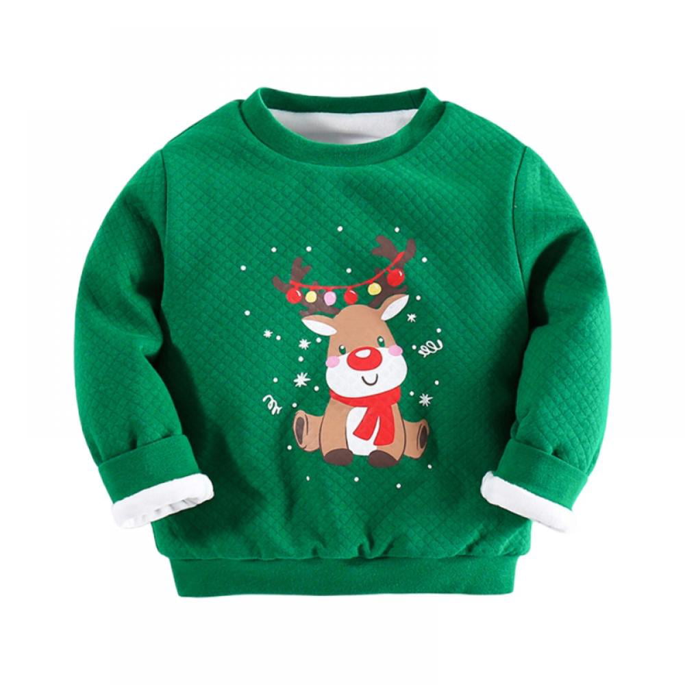 Christmas Cartoon Snowman Boys Girls Knitwear Winter Pullover Toddler Sweater Shirt 