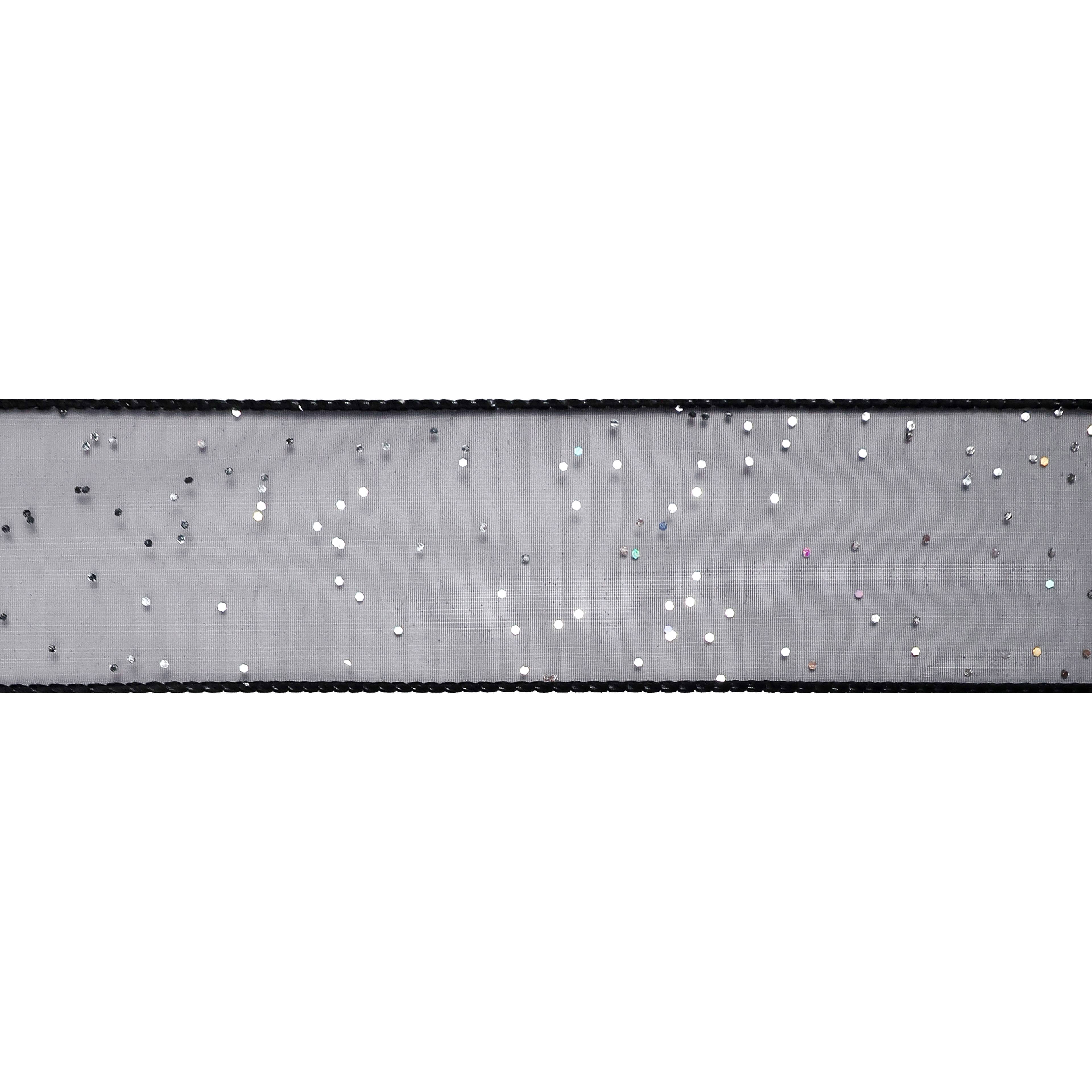 12 Pack: 2.5"x 10yd. Glitter Shimmer Wired Ribbon by Celebrate It Specialty
