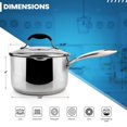thumbnail image 4 of AVACRAFT Stainless Steel Saucepan with Glass Lid, 4 of 5