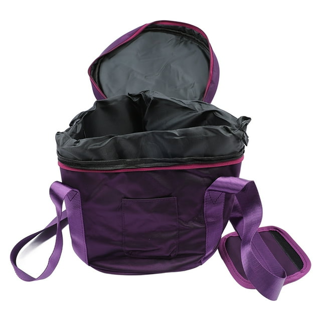 Sac de Rangement pour Bol Chantant en Cristal Double Étui Portable avec Poche Externe pour Bol à Musique