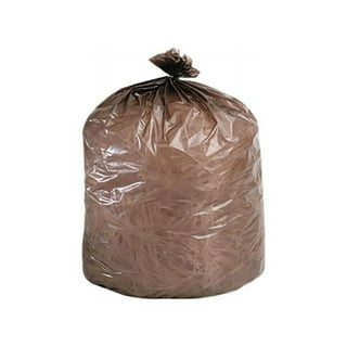 Genuine Joe 1.5 mil Trash Bags 33 gal 33 W Brown 100 Bags - Office