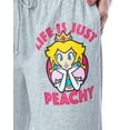 thumbnail image 3 of Nintendo Women's Super Mario Princess Peach Life is Peachy Comfy Pajama Pants, 3 of 6