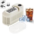 thumbnail image 1 of Compact Countertop Ice Maker, Produces Solid Square Ice Cubes in 15 Mins, Portable with Car Cord for Camping, RV Trips, Small Spaces, Quick Ice Production, 1 of 8