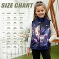 thumbnail image 7 of Pzuqiu Butterfly Girls Zip Up Sleeveless Vest Warm Vest Clothes Winter Lightweight Sleeveless Fleece Jacket with Pocket Fashion Fall Outerwear Versatile for Everyday Wear, 7 of 7