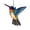 Light Blue, variant on Stained Glass Hummingbird Suncatcher, Hand Cut Window Hanging Ornament, Decorative Light Catcher Art, Unique Decor for Home Window Living Room Wall Decoration