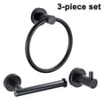 thumbnail image 1 of Bathroom Hardware Set 3 Piece-Robe Hook, Hand Towel Holder And Toilet Paper Holder for Bathroom Towel Rack Heavy Duty Towel Hanger Wall Mounted Bathroom Fixtures, 1 of 9