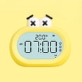 thumbnail image 3 of Kids Alarm Clock Cartoon Cute Intelligent Battery Operated Digital LED Electronic Clock with Night Light Yellow, 3 of 9