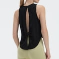 thumbnail image 5 of Women's Sports Loose Tailcoat Beautiful Back Yoga Tank Top for Fitness, Workout, and Athletic Wear,Black,M, 5 of 5
