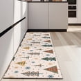 thumbnail image 4 of Multicolor Christmas Tree Pattern Kitchen Rug Mat,Kitchen Runner Rugs Non Skid Washable,Decorative Kitchen Floor Mats for Kitchen,Sink,Laundry,17"X47", 4 of 5