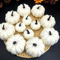 thumbnail image 4 of 12 Uds. Modelo de calabazas falsas, Mini calabazas de simulación, modelo de calabazas artificiales para Halloween, Baby Shower, chimenea, decoración, 4 of 8