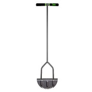 Yard Butler Step Edger  Manual Steel Edger Lawn Tool with Rounded Saw Tooth Cutter Blade  Landscaping Edging Tool for Grass that Borders a Sidewalk, Driveway, or Garden  Heavy Duty Design