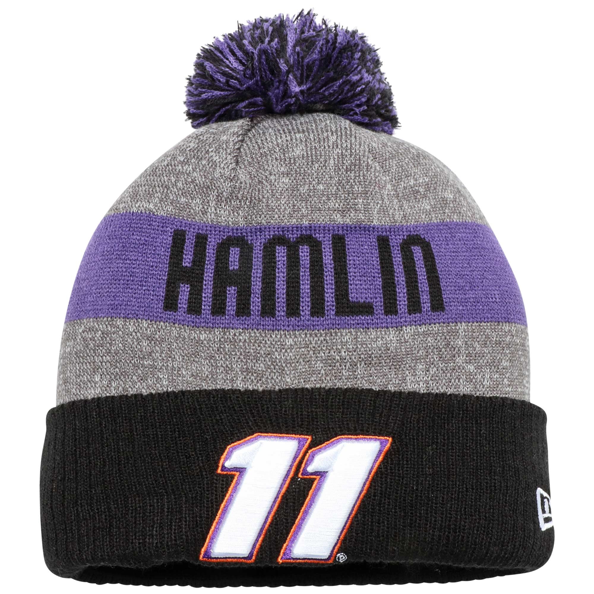 Denny Hamlin New Era Sport Knit Hat Black OSFA by NEW ERA CAP COMPANY