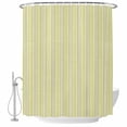 thumbnail image 2 of Yellow Striped Waterproof Fabric Shower Curtain,Modern Simple Farmhouse Beige Vintage Waterproof Fabric Shower Curtain for Bathroom Curtains Bathtubs Shower Curtains with 12 Hooks Extra Long 72x84, 2 of 8