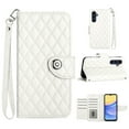 thumbnail image 4 of Allytech Wallet Case for Samsung Galaxy A24 4G, Luxury PU Leather Shockproof Protective Flip Cover for Women Girls, Kickstand Folio Case with Card Slots Holder Wrist Strap Lanyard - White, 4 of 7