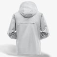 thumbnail image 4 of pstuiky camisas de manga larga para hombre, Blusa informal de color liso con capucha y manga larga raglán para hombre, resistente al sol, con cordón ajustable Tops de talla grande para hombre s, 4 of 6