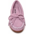 thumbnail image 2 of Minnetonka Women's Kilty Suede Hardsole Moccasin, Orchid, 9 M US, 2 of 7