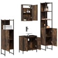 thumbnail image 5 of vidaXL Bathroom Furniture Set Restroom Storage Cabinet 4 Piece Engineered Wood, 5 of 18