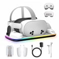 thumbnail image 1 of Base de carga DOBE FOMIS para Meta Oculus Quest 3/3S con iluminación RGB, 1 of 9