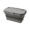 thumbnail image 2 of Foldable Storage Box with Tabletop Conversion | Large Capacity | Water prevent Plastic | Hidden Handles | Portable Organizer for Camping, Picnic, Home | 47x28.5x23.5cm | Khaki/Gray/Army Green, 2 of 6