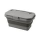 thumbnail image 2 of Caja de Almacenamiento de Plástico Plegable, Multifuncional, Resistente Al Agua, con Asa Oculta, Diseño de Sobremesa Portátil de Gran Capacidad En Caqui, Gris y Verde Militar., 2 of 6