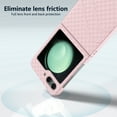 thumbnail image 3 of Case for Samsung Galaxy Z Flip 5 Built in Wave Patterned and Hinge Protection,Heavy Duty Shockproof Anti-Scratch Full Body Protective Phone Cover for Galaxy Z Flip 5,Pink, 3 of 6