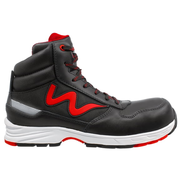 Zapato de Seguridad WSM tipo tenis, Ergonómico y muy ligero. Con casquillo de Policarbonato. Bota de trabajo multifuncional. Es un calzado Industrial dieléctrico y antiderrapante. Est Torino Tex WSM TORITE2NGO300
