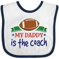 thumbnail image 3 of Inktastic Football Daddy is the Coach Childs Boys Baby Bib, 3 of 4