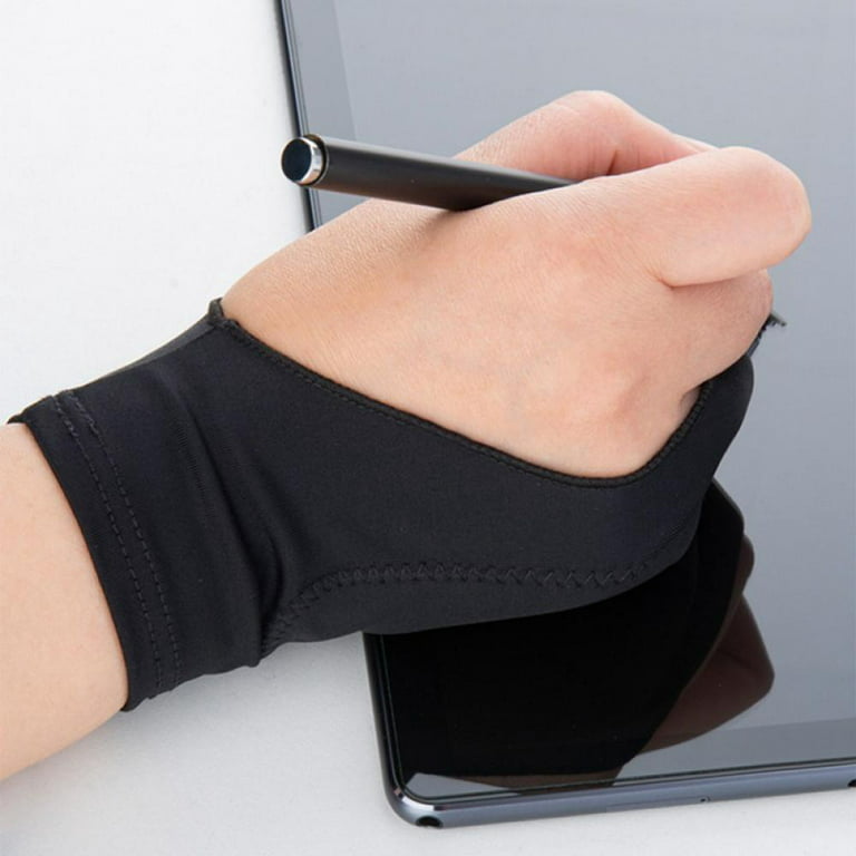 Artists Glove Palm Rejection Glove for iPad Sketching Drawing Tablet Gloves  for Right Left Handed Small 2 PCS 