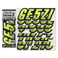 thumbnail image 2 of STIFFIE Techtron Day Glow Yellow/Black 3" Alpha-Numeric Identification Custom Kit Registration Numbers & Letters Marine Stickers Decals for Boats & Personal Watercraft PWC, 2 of 9