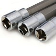thumbnail image 4 of Juego de 7 herramientas de dados de 3/8 pulgadas con punta de estrella Torx extra larga, juego de dados T25 T30 T40 T45 T50 T5 plateados, plateados, 4 of 5