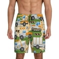 thumbnail image 2 of Daiia Construction Machinery1 Mens Woven Stretch Pajama Short,Short Pajama Pants-XX-Large, 2 of 9