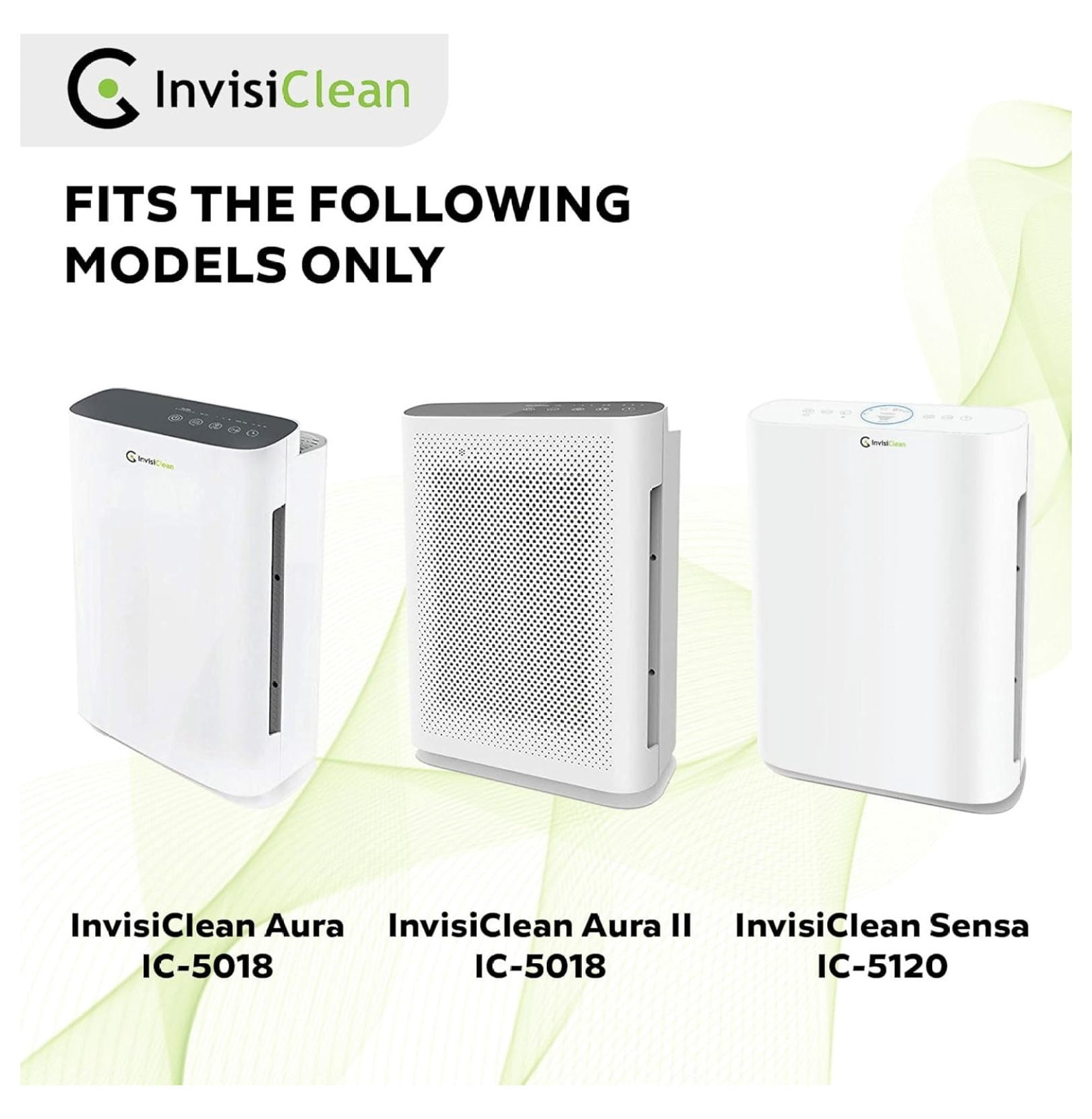 True HEPA Filter Replacement for Aura IC-5018 & Sensa IC-5120 Air Purifiers - Activated Carbon Prefilter Included - Reduces 99.985% of Dust, Pollen, Pet Dander