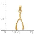 thumbnail image 2 of 14K Yellow Gold Wishbone Pendant, 2 of 2