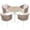 White & Wood, variant on JOIVI 5-Piece Outdoor Dining Set, Wicker Patio Dining Set, Rattan Patio Furniture Table and Chairs Set for 4 People, with Umbrella Hole for Lawn, Backyard, Garden, Tan