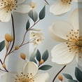 thumbnail image 4 of Designart "Elegant Ivory Seashell Florals III" Floral Blackout Curtain Panels, 4 of 4