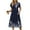 Navy Blue Floral, variant on Zeagoo Floral Casual Dresses Modest Tshirt Dress Aline Midi Dress Floral Boho Sundress with Pockets Cotton Ladies Summer Dress Travel Dress Holiday Dresses