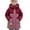 Red, variant on Cethrio Boys Puffer Jackets, Mid-length Windproof Zip up Snow Winter Coats Outerwear Red Size 10-12