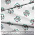 thumbnail image 3 of Tissu de Rayonne Pomme Paon & Amp; Tree Block Tissus Imprimés par Yard 42 Pouces de Large, 3 of 3