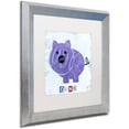 thumbnail image 2 of Trademark Fine Art 'Oink the Pig' Canvas Art by Design Turnpike, White Matte, Silver Frame, 2 of 4