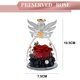thumbnail image 2 of Ángel eterna flor rosa cubierta de cristal regalo de vacaciones decoración de rosas para amigos y familiares regalos de cumpleaños, 2 of 5