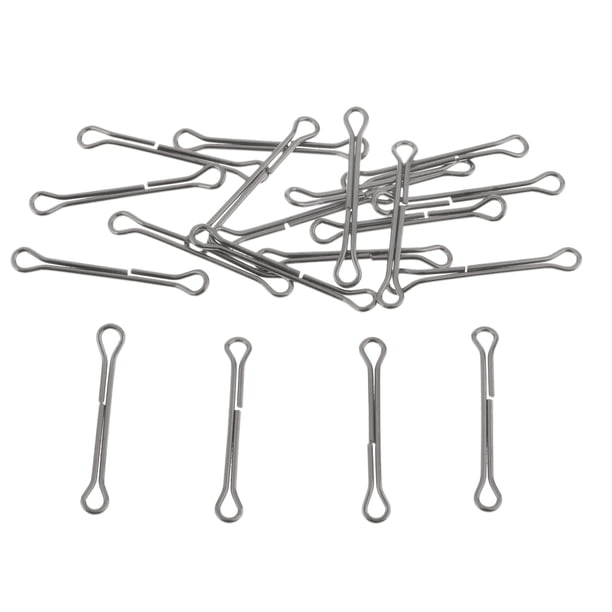 Vástago de Alambre Doble Atar Sunnimix 20pcs para Pesca Cebar Diversión longitud 25mm