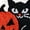 White/Cat, variant on Evergrace Halloween 2 Piece Hand Towel Set, 100% Cotton, Ghost, Orange 16"x26"