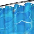 thumbnail image 2 of Ensemble de Rideau de Douche avec Doublure à Boutons-Pression, Tissage Bleu Minimaliste Moderne (4) Rideaux de Douche Doublure de Douche Réutilisable, Rideaux de Salle de Bain Minimalistes en Polyester, 72x72 Pouces, 2 of 4