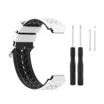 thumbnail image 1 of Correa de reloj Correa de reloj ajustable de silicona con reemplazo de dos colores para Garmin, blanco, negro sidaley EL001512-01, 1 of 2